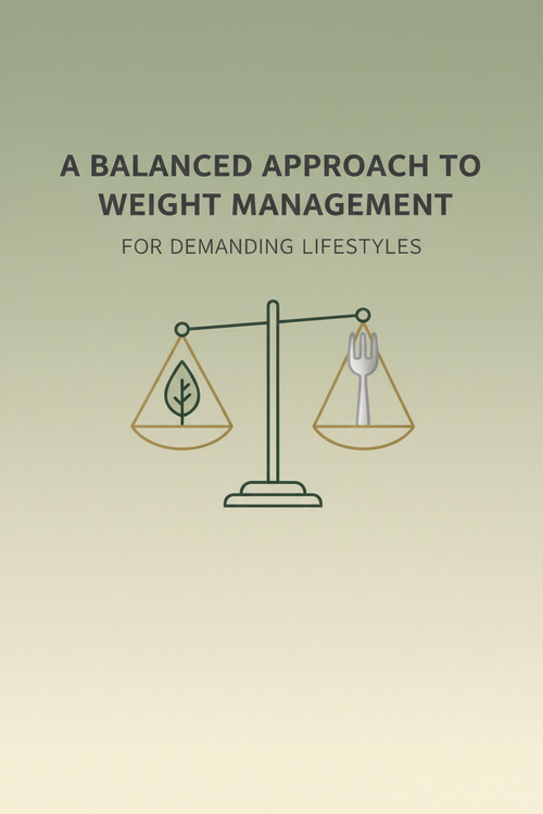 A Balanced Approach to Weight Management for Demanding Lifestyles - PDF Guide Cover